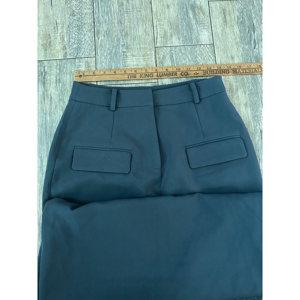 NWT Commense Women's Gray Split-Front Solid Midi … - image 8